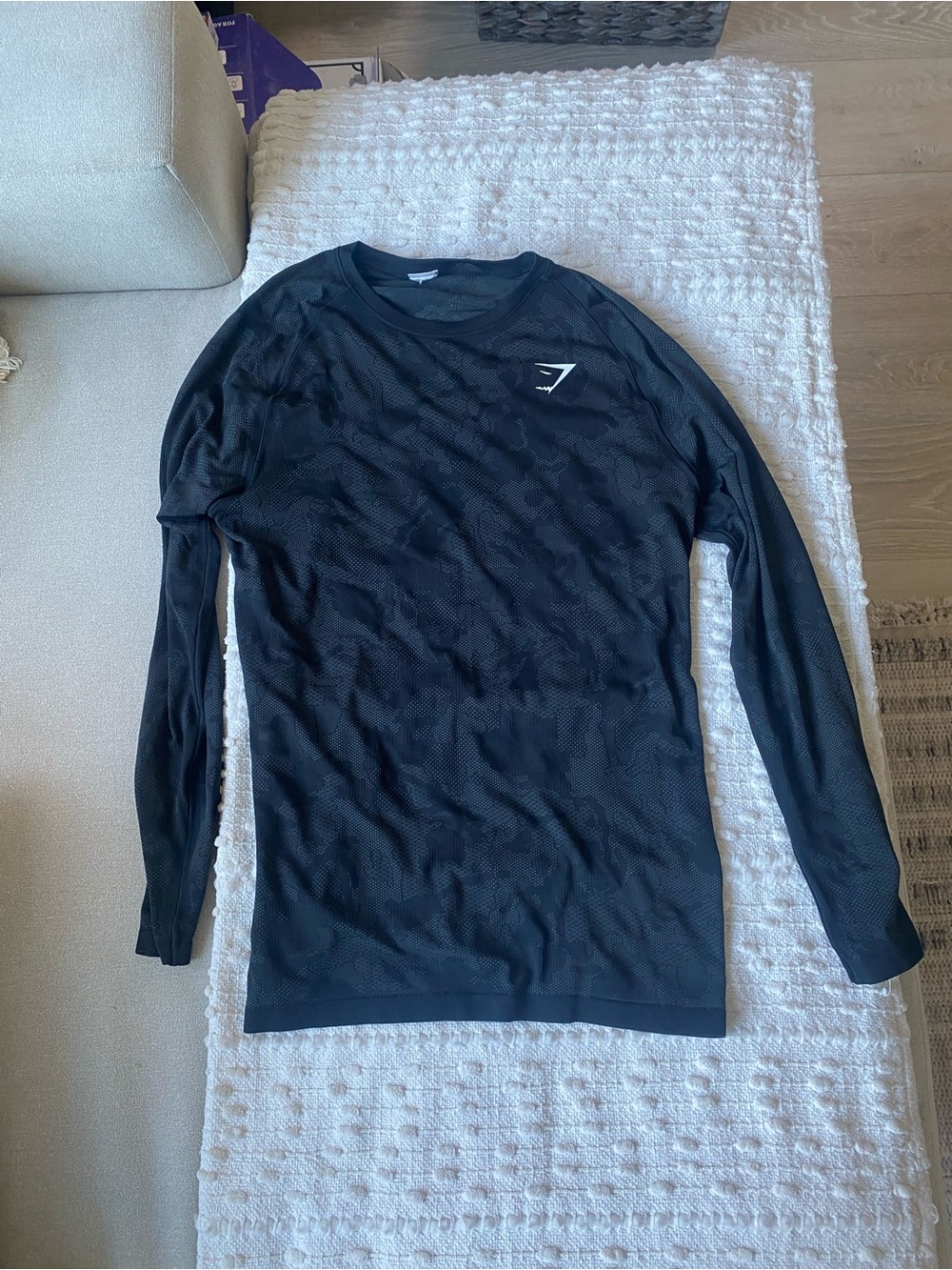 Gymshark Black Long Sleeve Athletic Tee